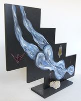 Grosse Skulptur: Sturz des Ikarus