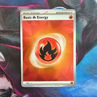 Pokemon Fire Energy Holo SVE EN 010