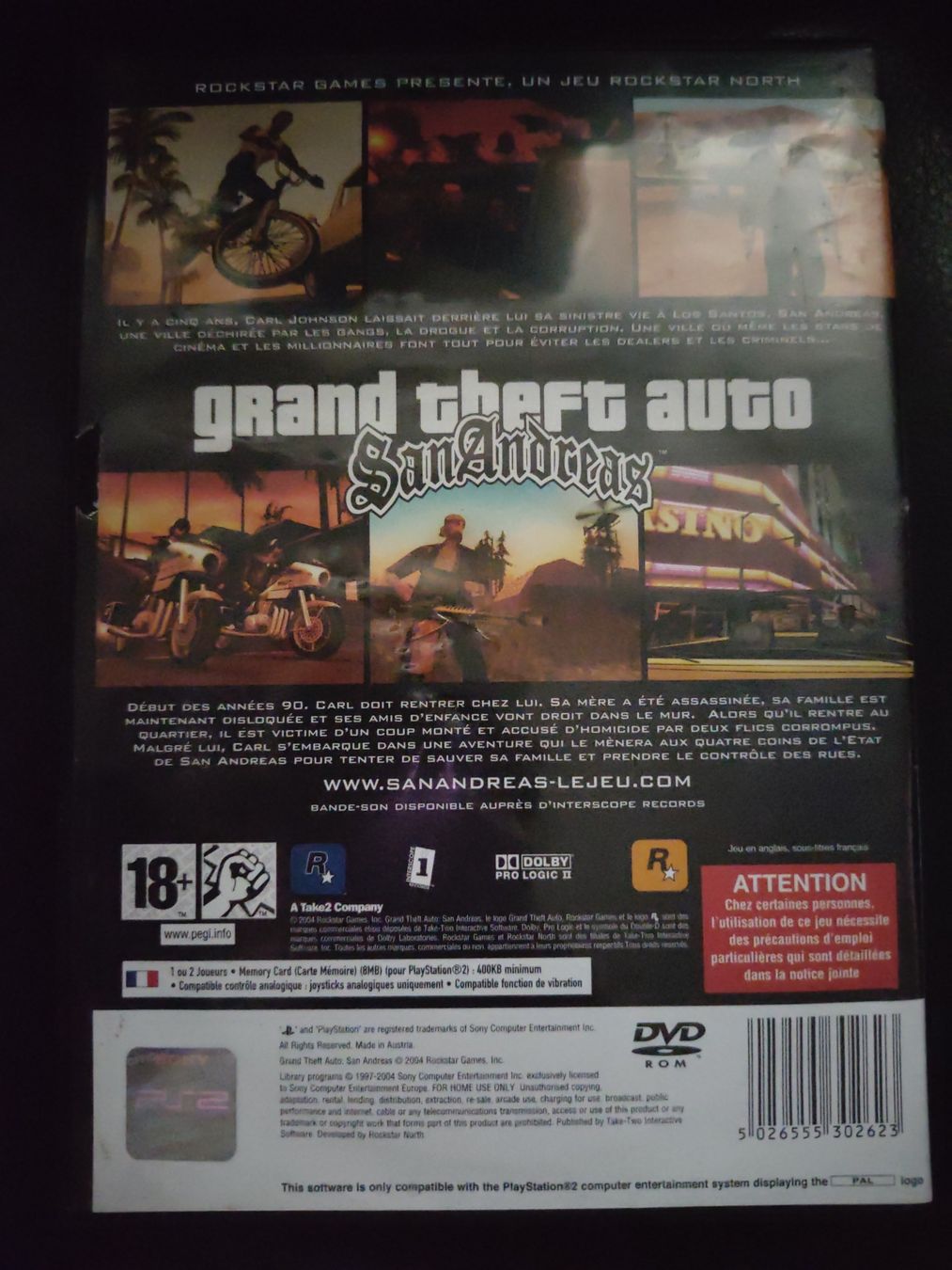 Sony Spiele: Grand Theft Auto San Andreas PS2 Jeu complet FR – Gebraucht aus Fribourg von PastGame 1