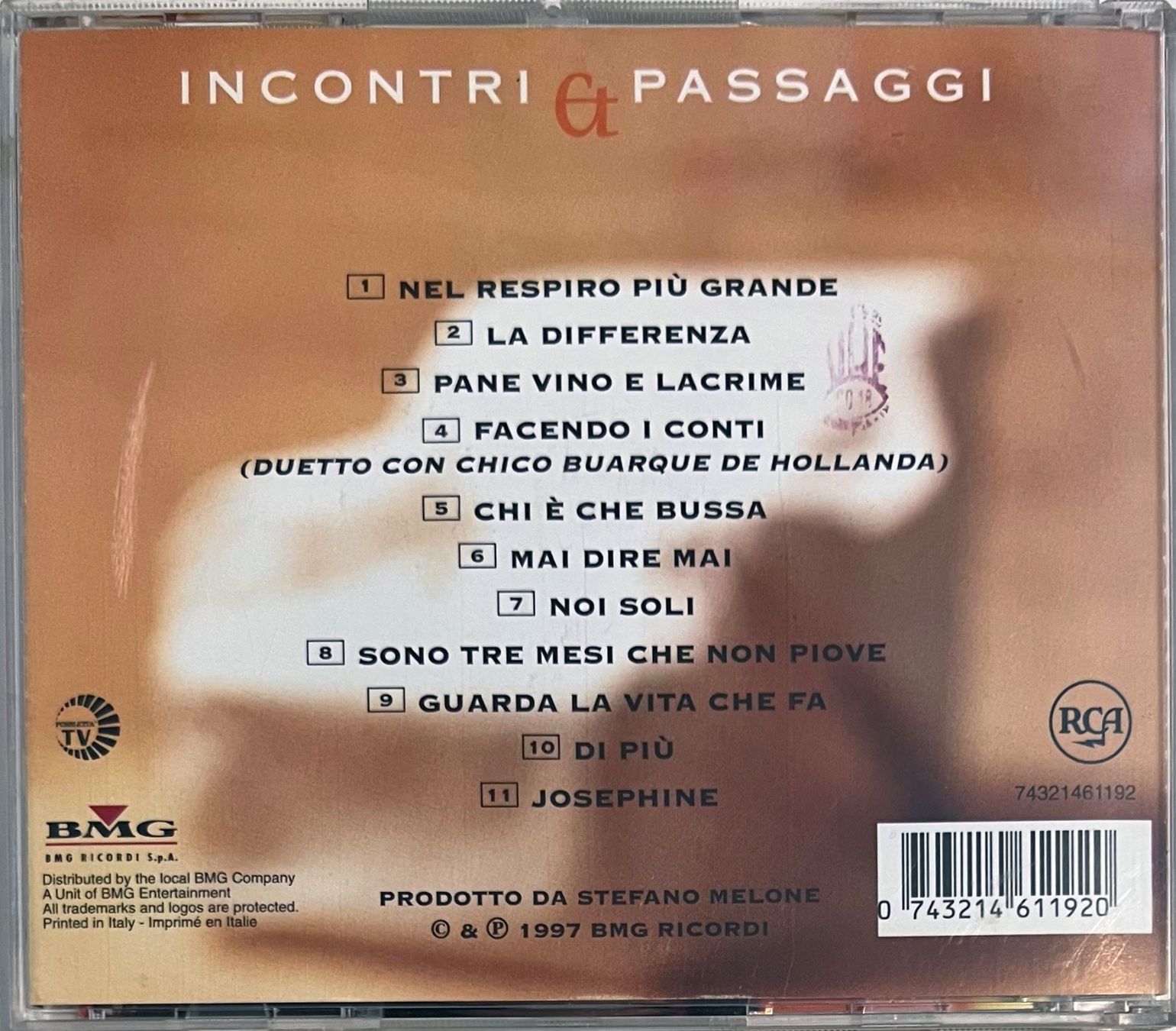 CD: Tosca – Incontri E Passaggi – Usato da Martigny venduto da jereq 1
