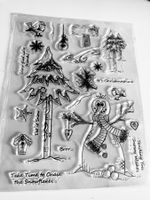 Neues, grosses  Set Motivstempel Schneemann, Wintermotive