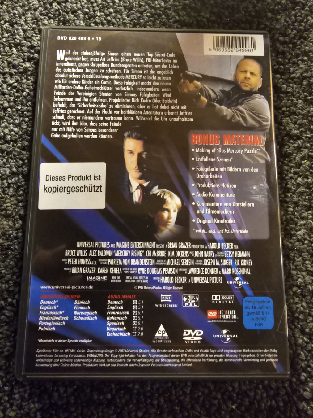 Alle DVDs: Das Mercury Puzzle DVD (19094) – Gebraucht aus Ruswil von jan_bxl5 1