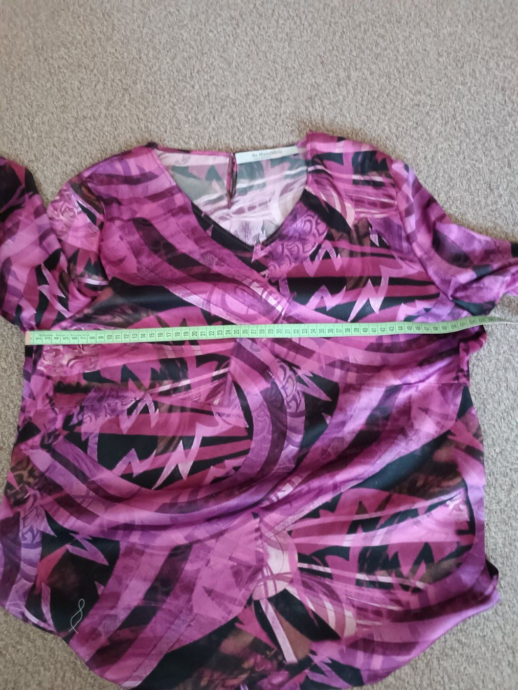 Top: Seiden Langarmtop violett schwarz – Nuovo (secondo la descrizione) da Horn venduto da sonjamenzi 6