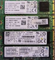 4x SSD Festplatten 256GB SK Hynix Samsung gebraucht
