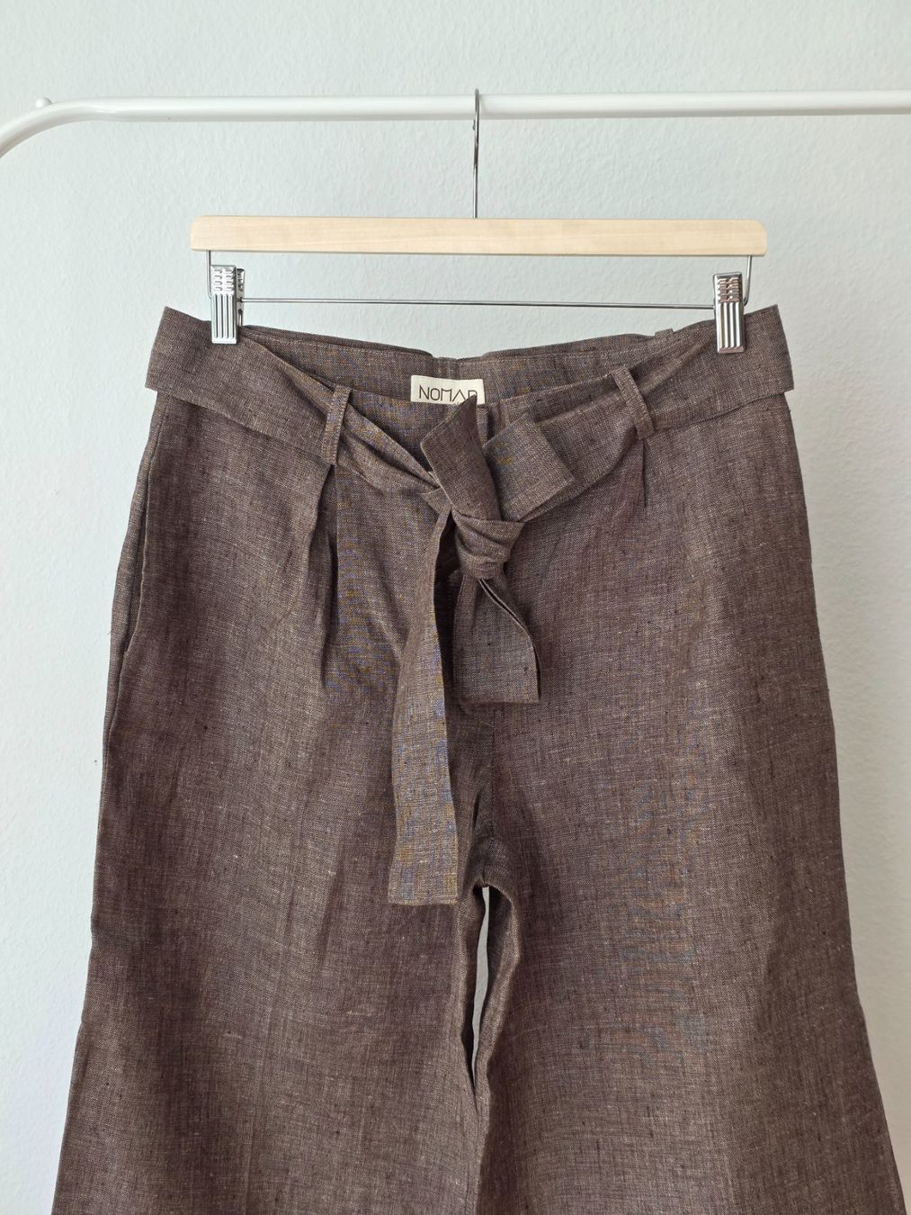 Pantaloni: Neue Culotte Hose Gr. M Leinen mit Bindegürtel – Usato da Zürich venduto da tsu_76bc 1