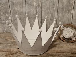 Deko-Krone, Shabby Chic, Vintage, Metall, neu