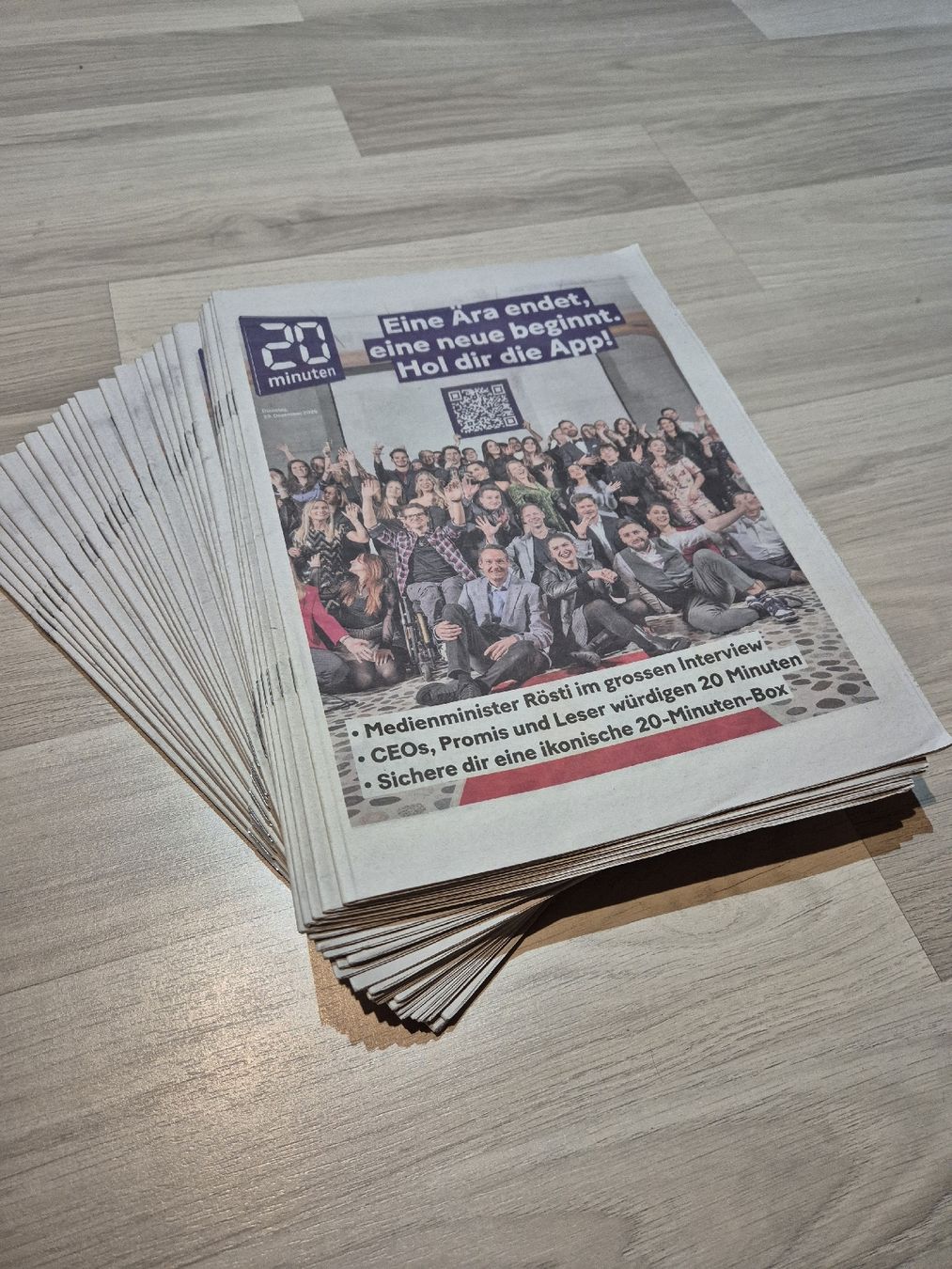 Riviste & Magazine: 28x 20 Minuten Zeitung – Nuovo e nell'imballaggio originale da Escholzmatt venduto da tinutechag