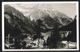 AK Preda, Ortspartie mit Bergen