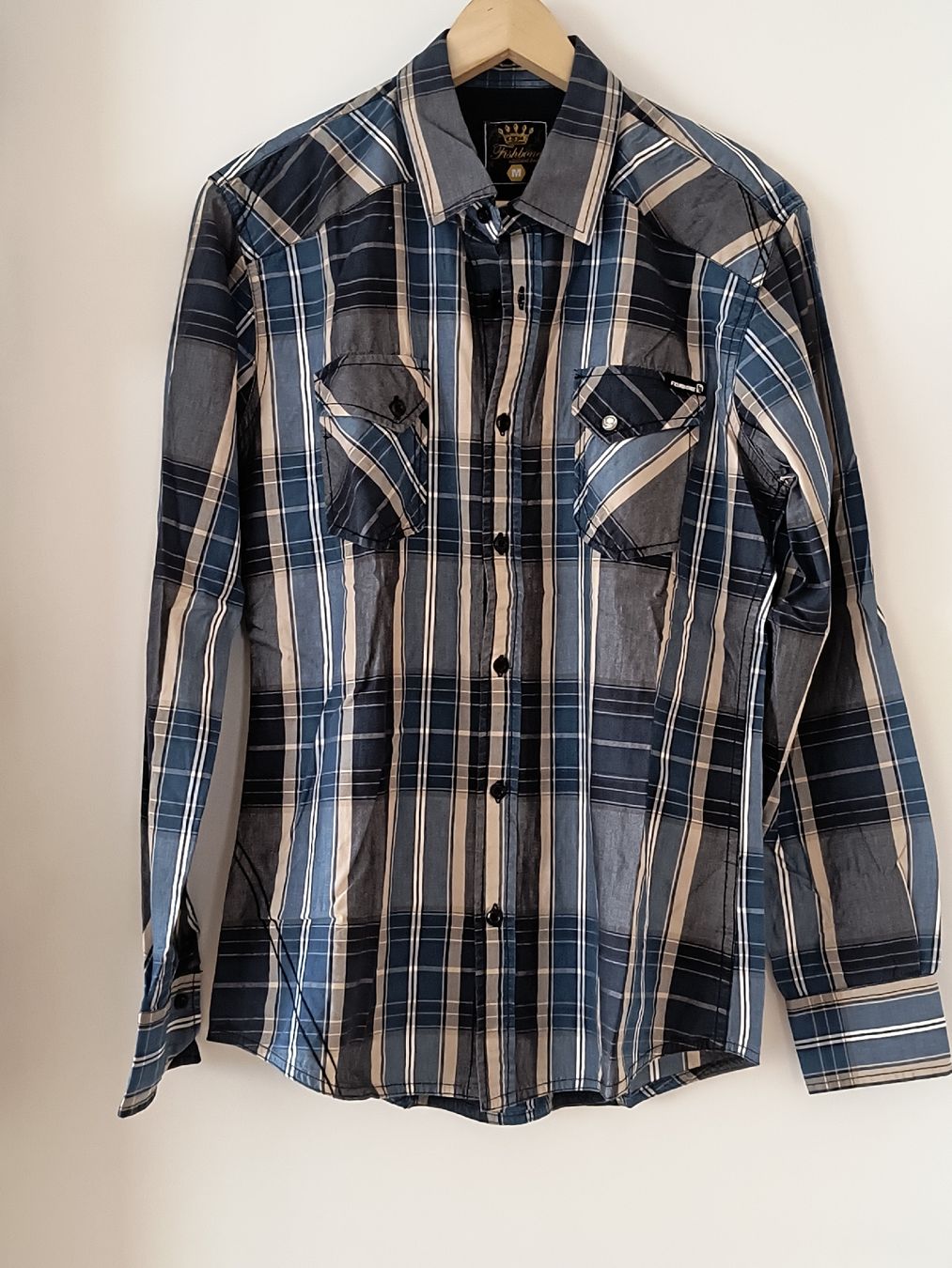 Camicie: Hemd Herren / Fishbone Gr. M – Usato da Schöfflisdorf venduto da kin_2dp9