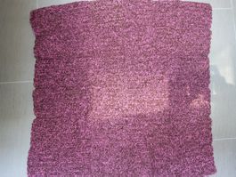 Handgestrickte Babydecke violett NEU