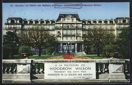 Genève, Le Palais des Nations et Plaque