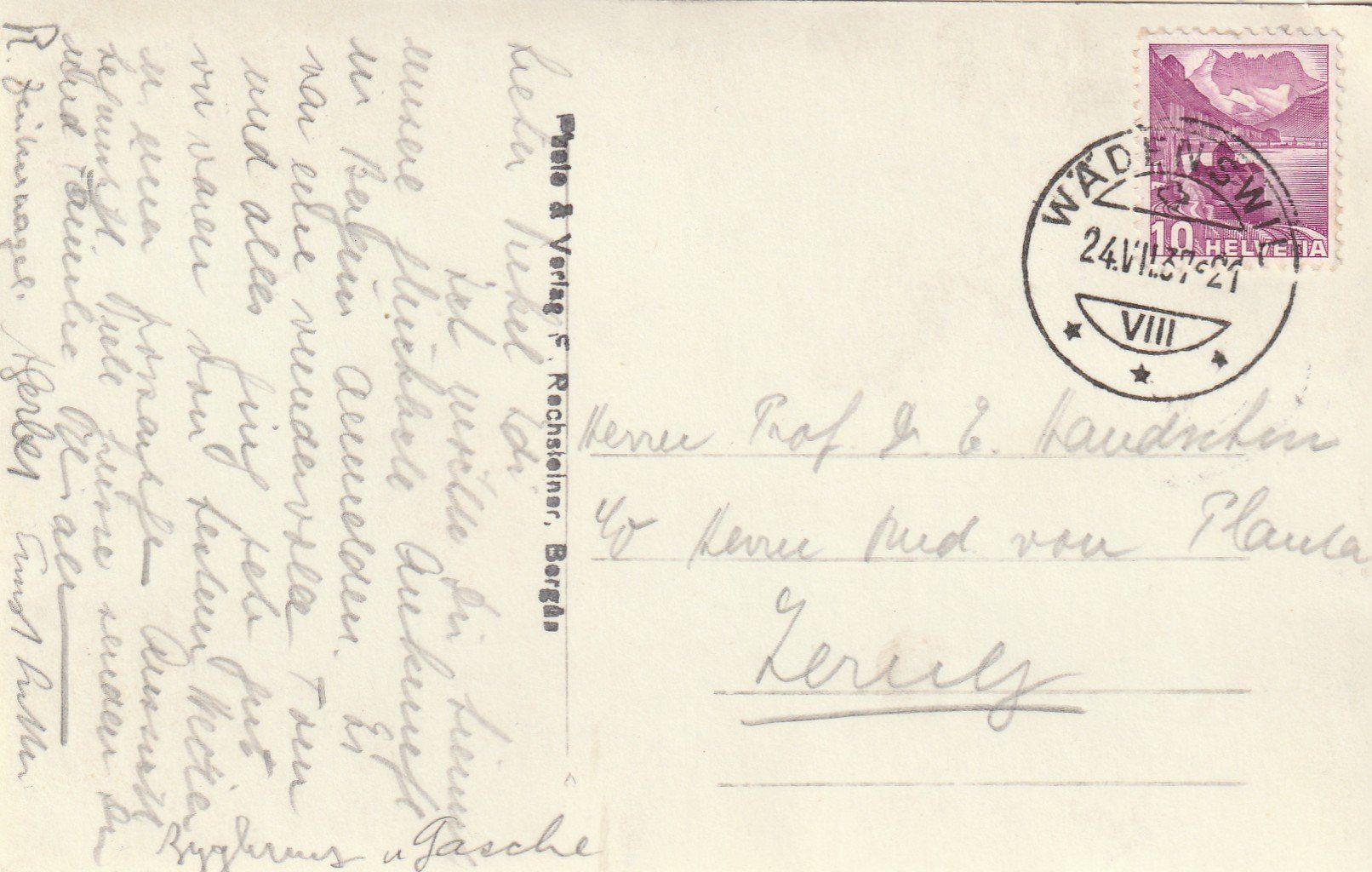 Cartoline postali: Bergün Hotel Steinbock – Usato da Rorschacherberg venduto da fratovi2 1