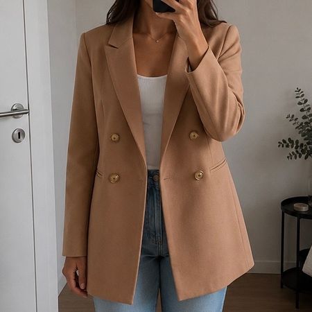 Elegante Damen Blazer Jacke, Grösse M, Herbst Trend Farbe