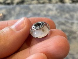 Pandora Murano-Glas Charm mit Punkten 🤎✨