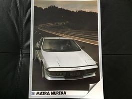 Talbot Matra Murena Verkaufsprospekt gelocht 16 Seiten 1983