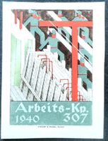 Soldatenmarke 2.WK, Arbeits Kp 307, geschn, Wi HD-Arb 42-2