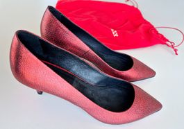 MAJE PUMPS 37 NEU LEDER SCHUHE 260 CHF BALLY BAG,  TOP