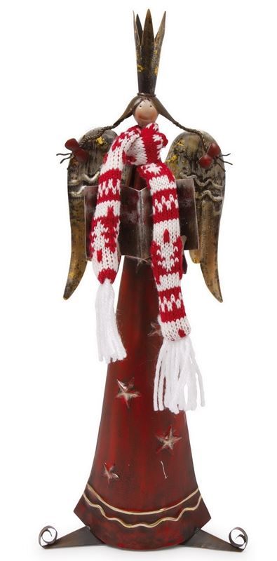 Statuette: Engel - Deko Engel -Michele- aus Metall – Nuovo e nell'imballaggio originale da Wettingen venduto da Swala