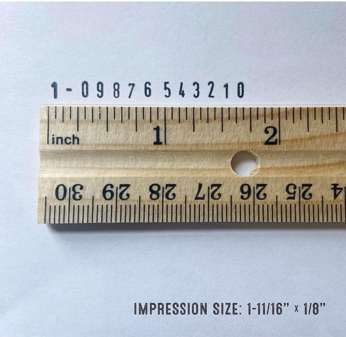 Trodat Timbri: Trodat Printy Selbstfärbender Nummernstempel mit 13 Stellen – Nuovo e nell'imballaggio originale da Bülach venduto da StoreInShopSwiss 1