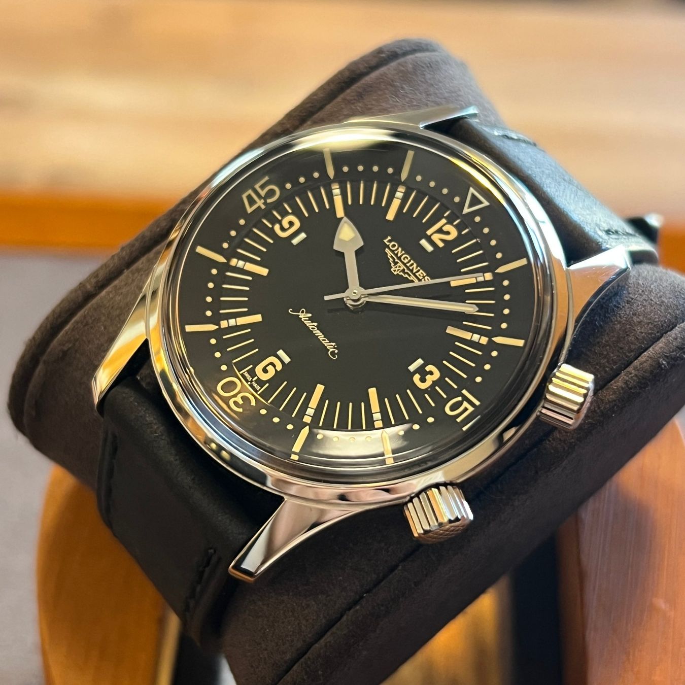 Longines Orologi: Longines Legend Diver Automatic Black Dial L3.674.4 – Usato da Carouge GE venduto da Watchaser 7