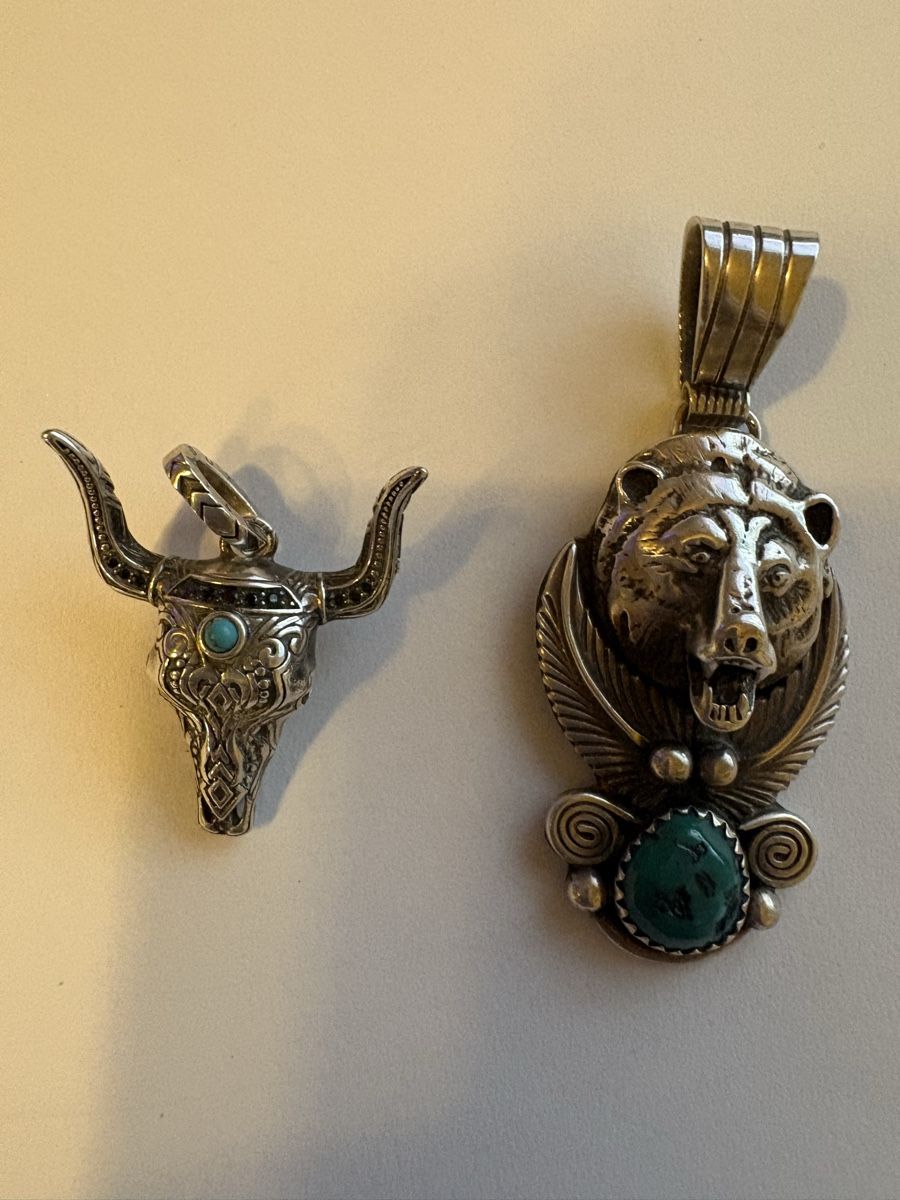 Rimorchi: 2x 925 Silber Anhänger extravagant  – Usato da Murten venduto da Tzaugg 2