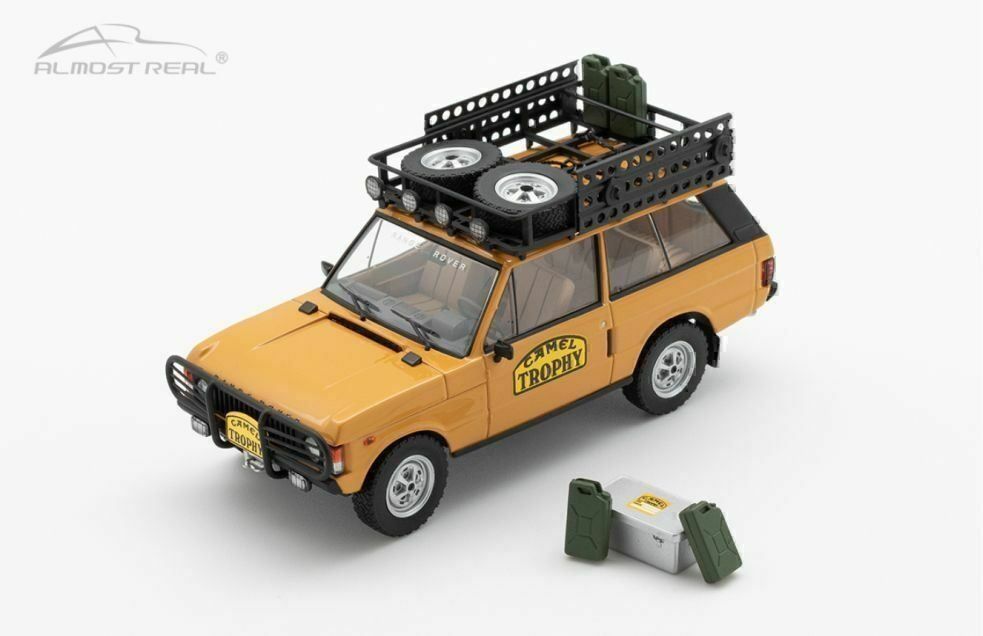 Land Rover Modellini d'auto: Range Rover 4x4 Sumatra 1981 Camel Trophy ocker / Decor 1:43 – Nuovo e nell'imballaggio originale da Gerlafingen venduto da espero88 4