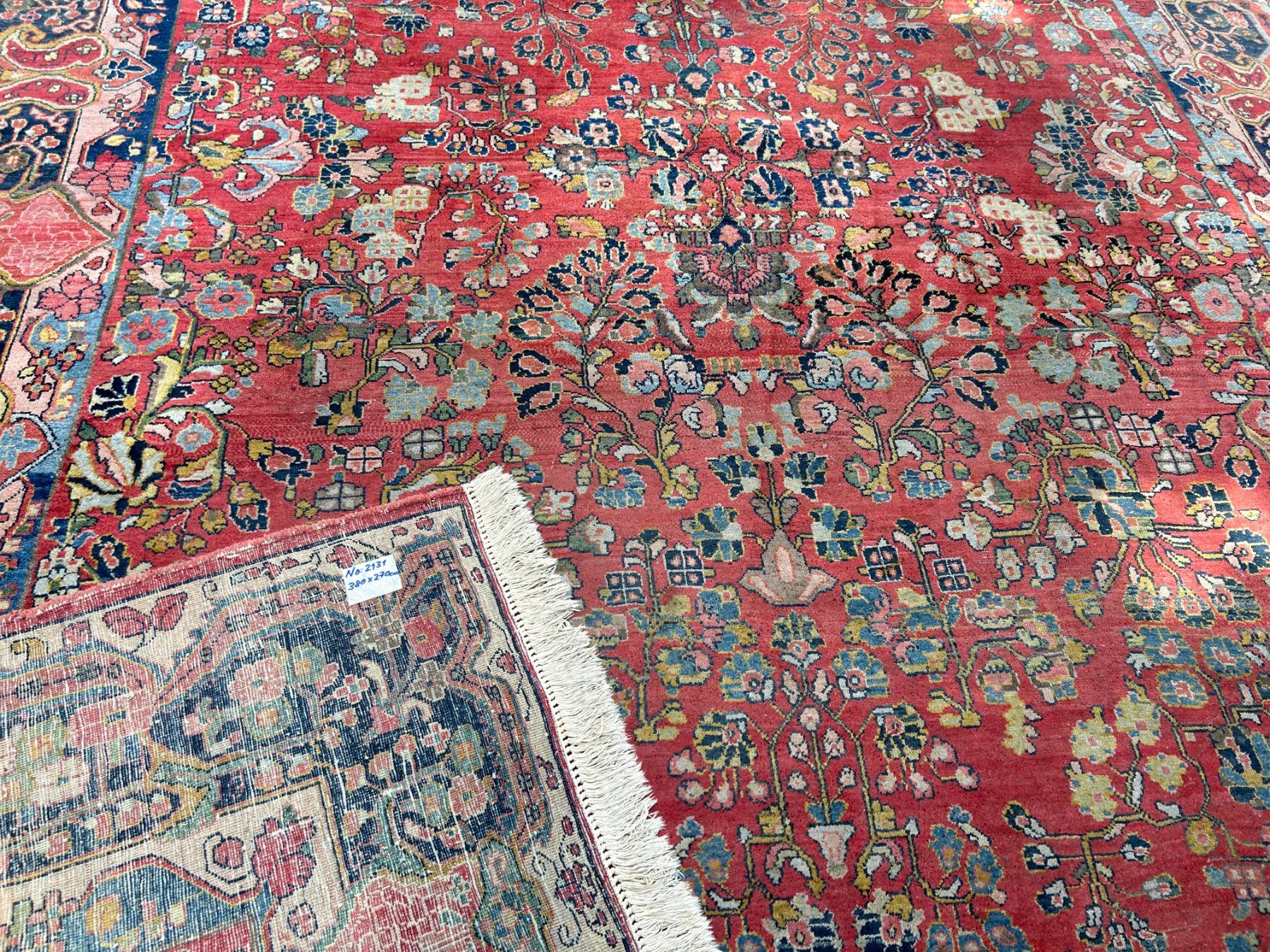 Teppiche: Großformatiger antiker Sarugh Perserteppich 380 x 270 cm – Gebraucht aus Steinhausen von Super05 7