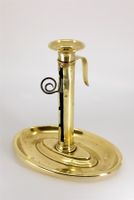 K0379 Antiker Biedermeier-Handleuchter Kerzenständer ~1840