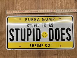 Forrest Gump "Bubba Gump Shrimp Co." Nummernschild