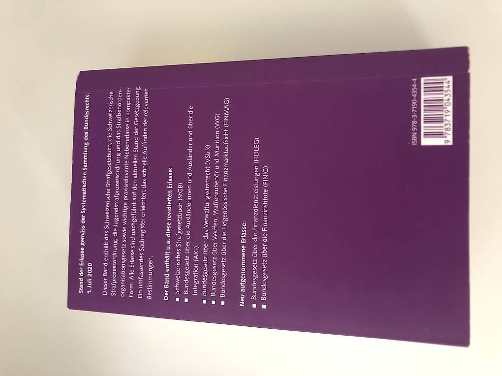 Libri: StGB und StPO – Usato da Zürich venduto da ER- 1