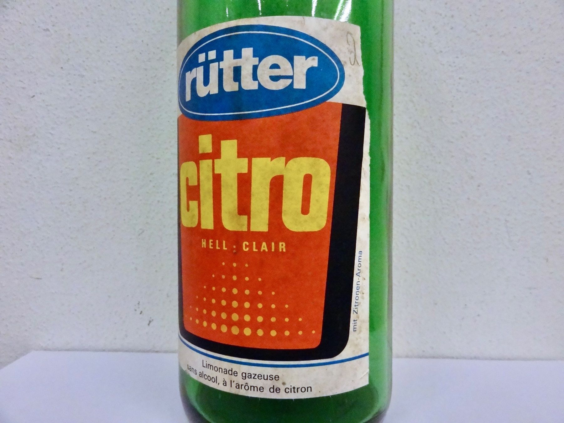 Gläser, Krüge & Flaschen: alte Flasche RÜTTER CITRO HELL 1969 ST. ERHARD – Gebraucht aus Kerzers von Flaschenposten 5