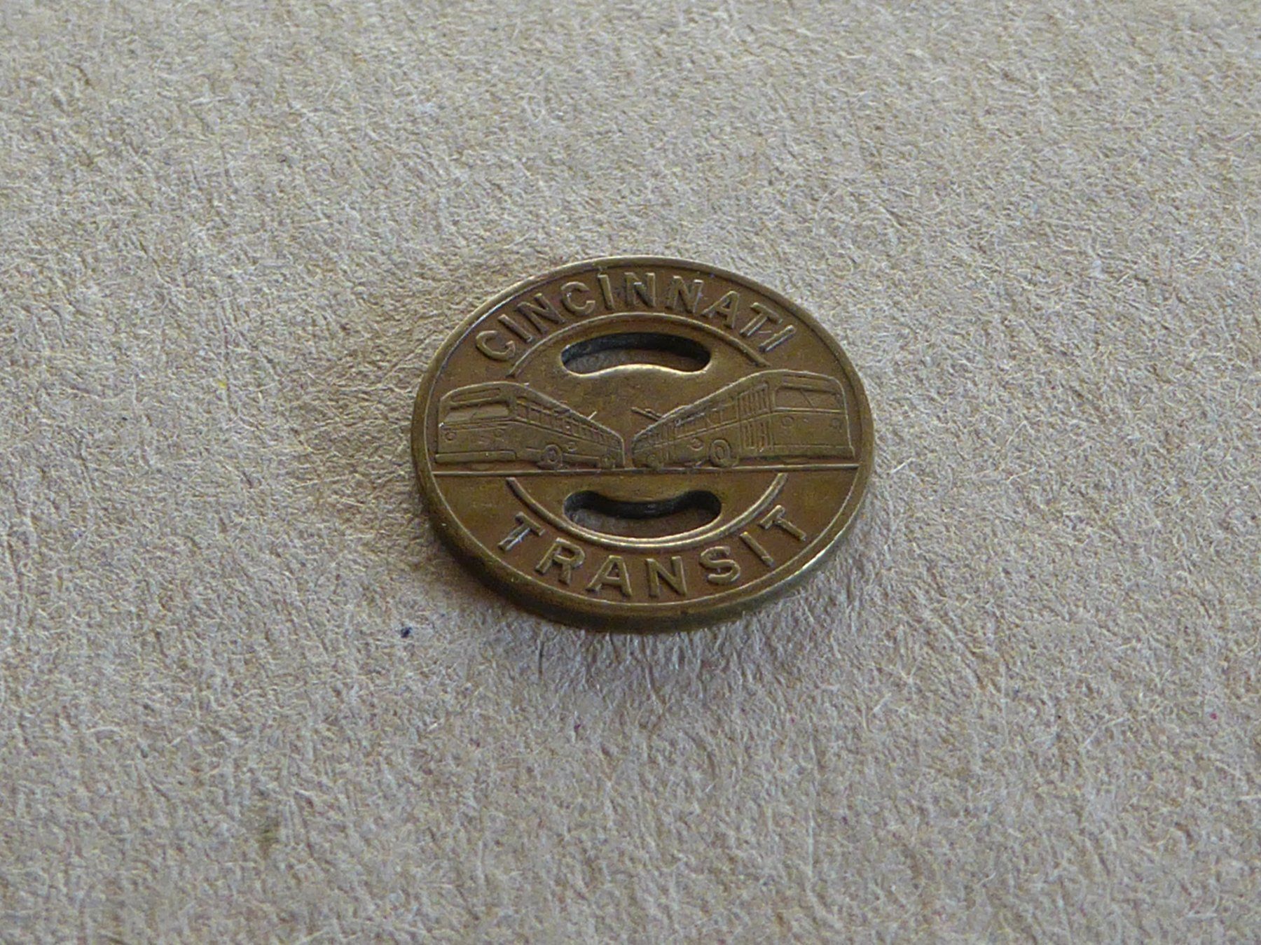 Medaillen: Jeton  Token  USA  Cincinati  Transit – Gebraucht aus Thun von 427er 1