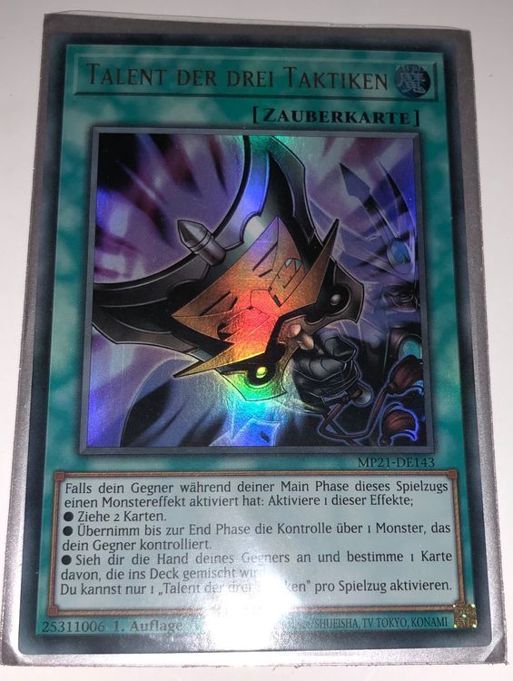 YuGiOh Talent der drei Taktiken 1.Auflage Kaufen auf Ricardo