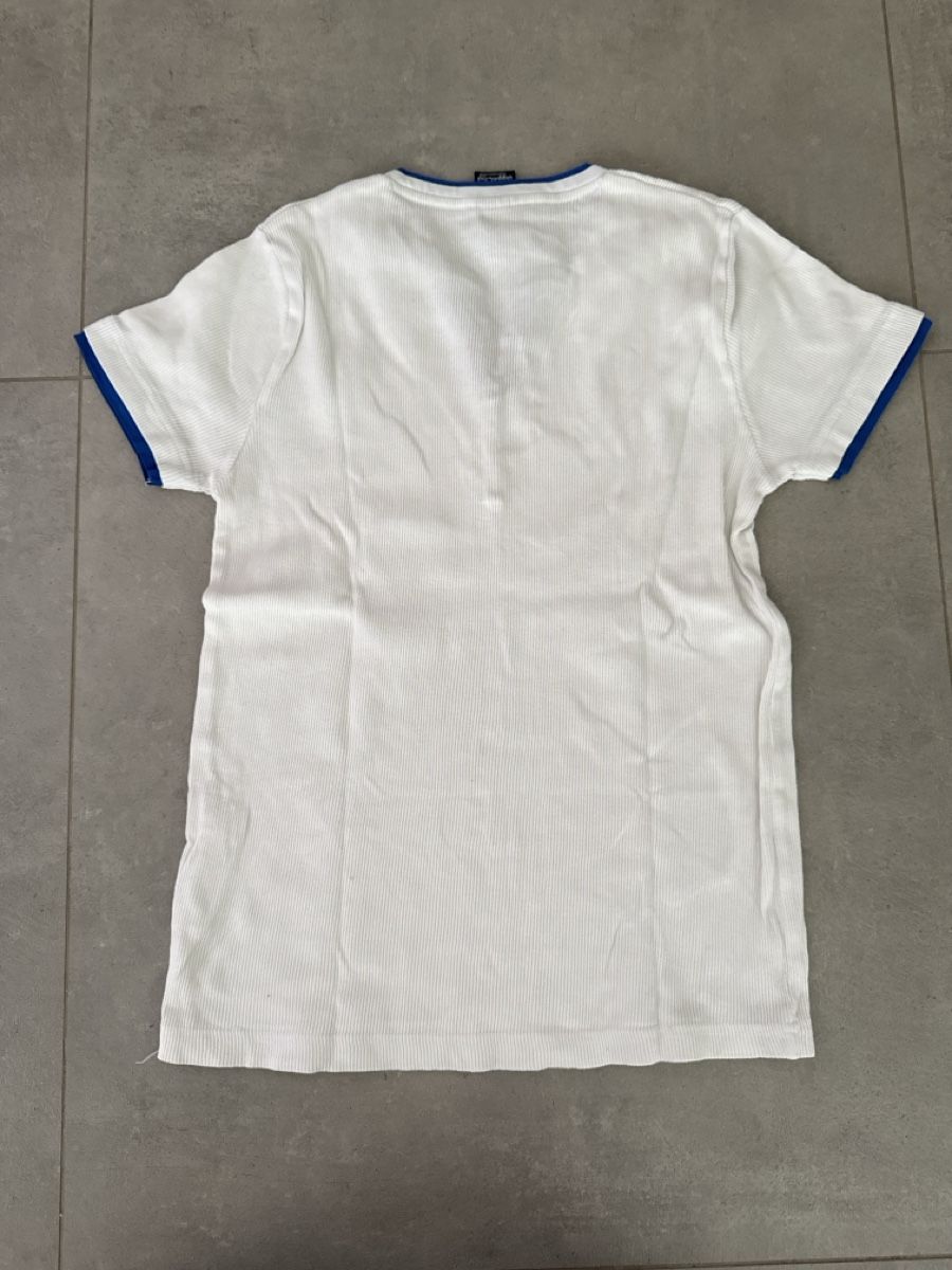 T-shirt: DigginChd Clockhouse Shirt, Weiss mit Blau, Grösse S – Usato da Elsau venduto da shoppa 2