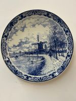 Holländisches Porzellan-Teller Manifaktur Delfts Blauw