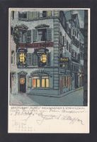 LUZERN Rest. Dubeli, Rich. Wagner's Stammlokal, Litho 1925