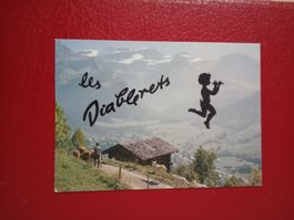 Les Diablerets Waadt Kühe Ziegen 1994