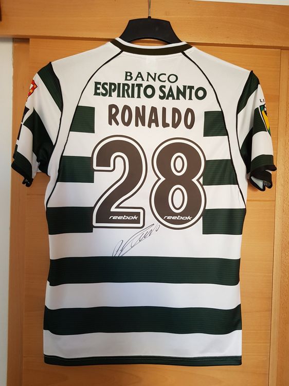 Cristiano Ronaldo Sporting Lissabon Home Trikot Signiert Kaufen auf Ricardo