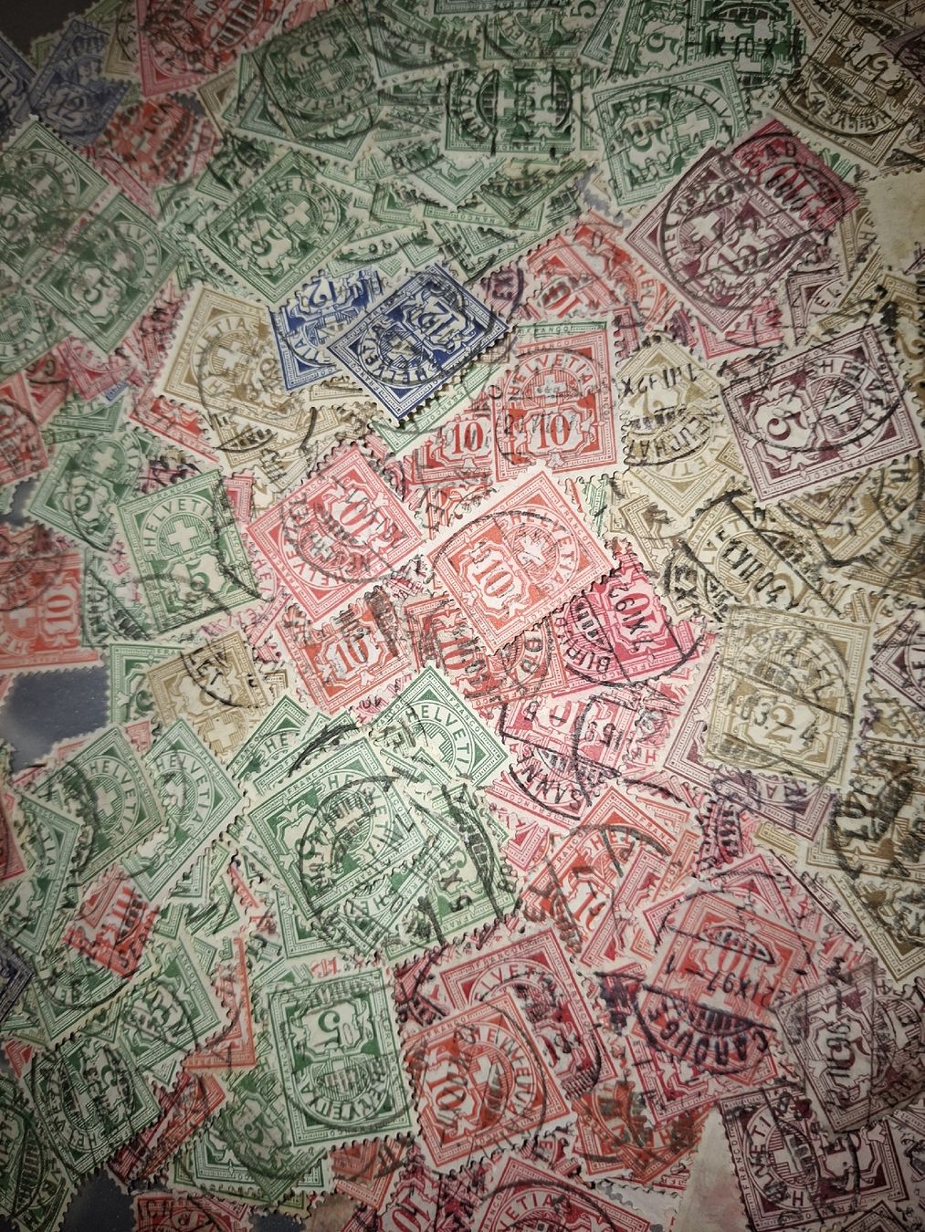 Alle Briefmarken: Grosses Lot Wertziffer – Gebraucht aus Balgach von SIMEON27 1