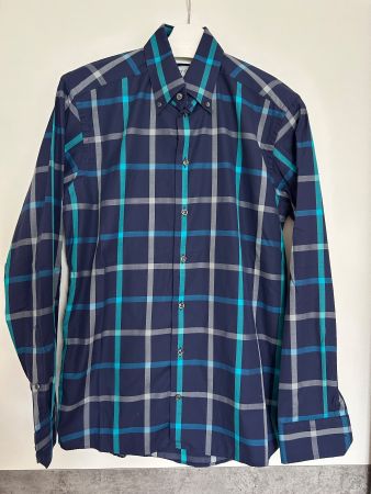 Hemd Eton Slim Fit Cambridge kariert Grösse: 39