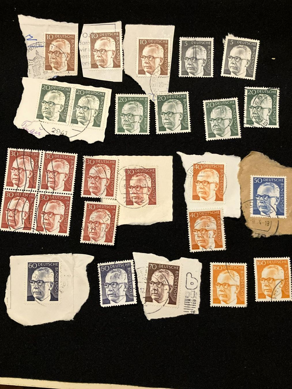 Tous les timbres: Briefmarken Deutsche Post, Gustav Heinemann – D'occasion à Basel par djwwpp