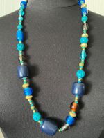 Magnifique collier de perles bleues LDADPR- Bijou d'été
