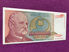 Belgrad 1993 - Jugoslawien - 500000000000 Dinara aUNC