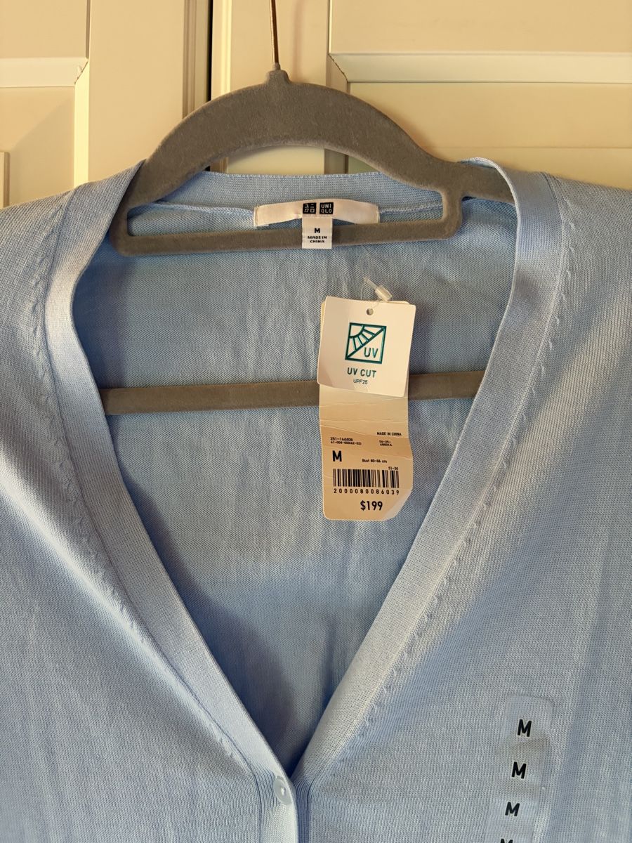 Uniqlo Giacche: Uniqlo Blue Cotton Cardigan – Nuovo (secondo la descrizione) da St.Josefen venduto da lop_lh8d 1