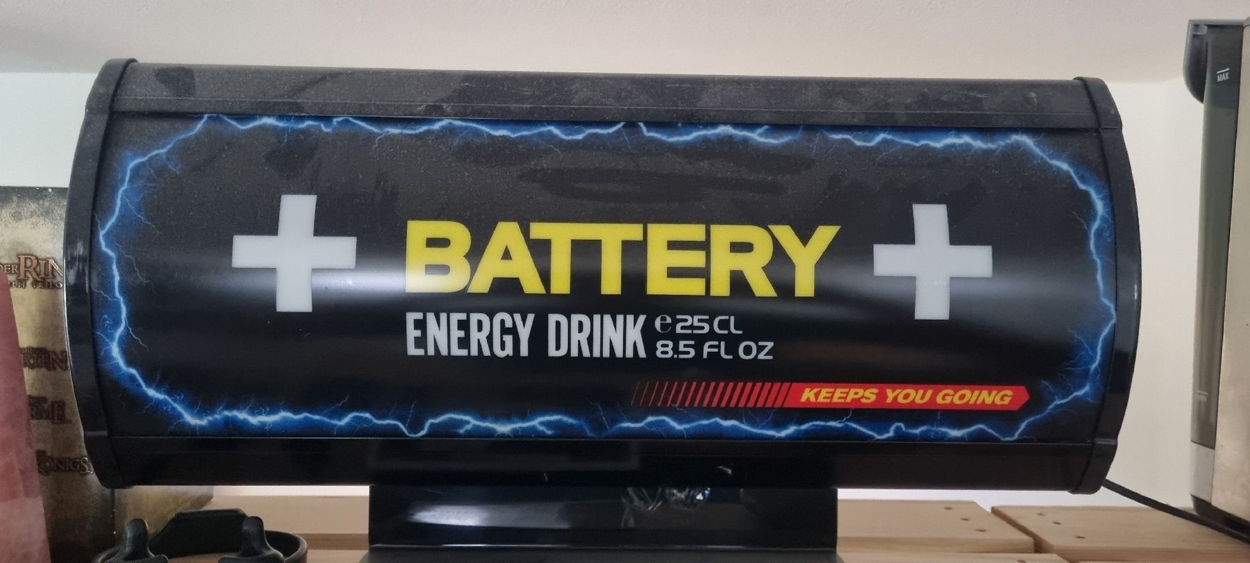 Lampade: 2x Werbeleuchte Battery Energy Drink – Usato da Eggersriet venduto da -Nobody- 1