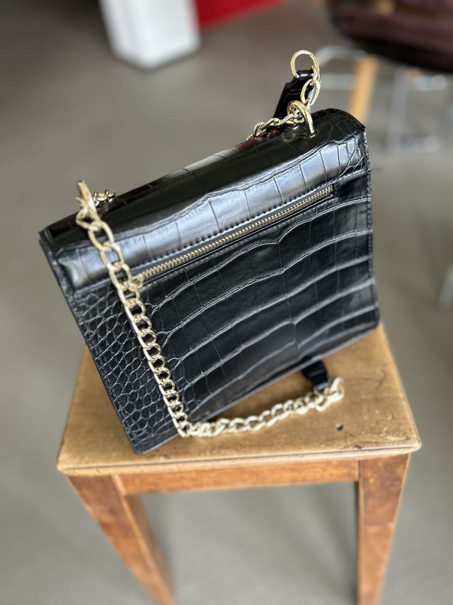 Zara Taschen für Damen: Sac à main Zara effet croco noir – Neu (gemäss Beschreibung) aus Martigny von lovejess 1