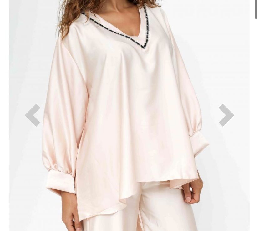 Camicette: Haut satiné vert canard ou beige – Nuovo e nell'imballaggio originale da Petit-Lancy venduto da mina222 3