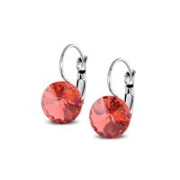 Ohrringe versilbert Primero Crystals 14 mm