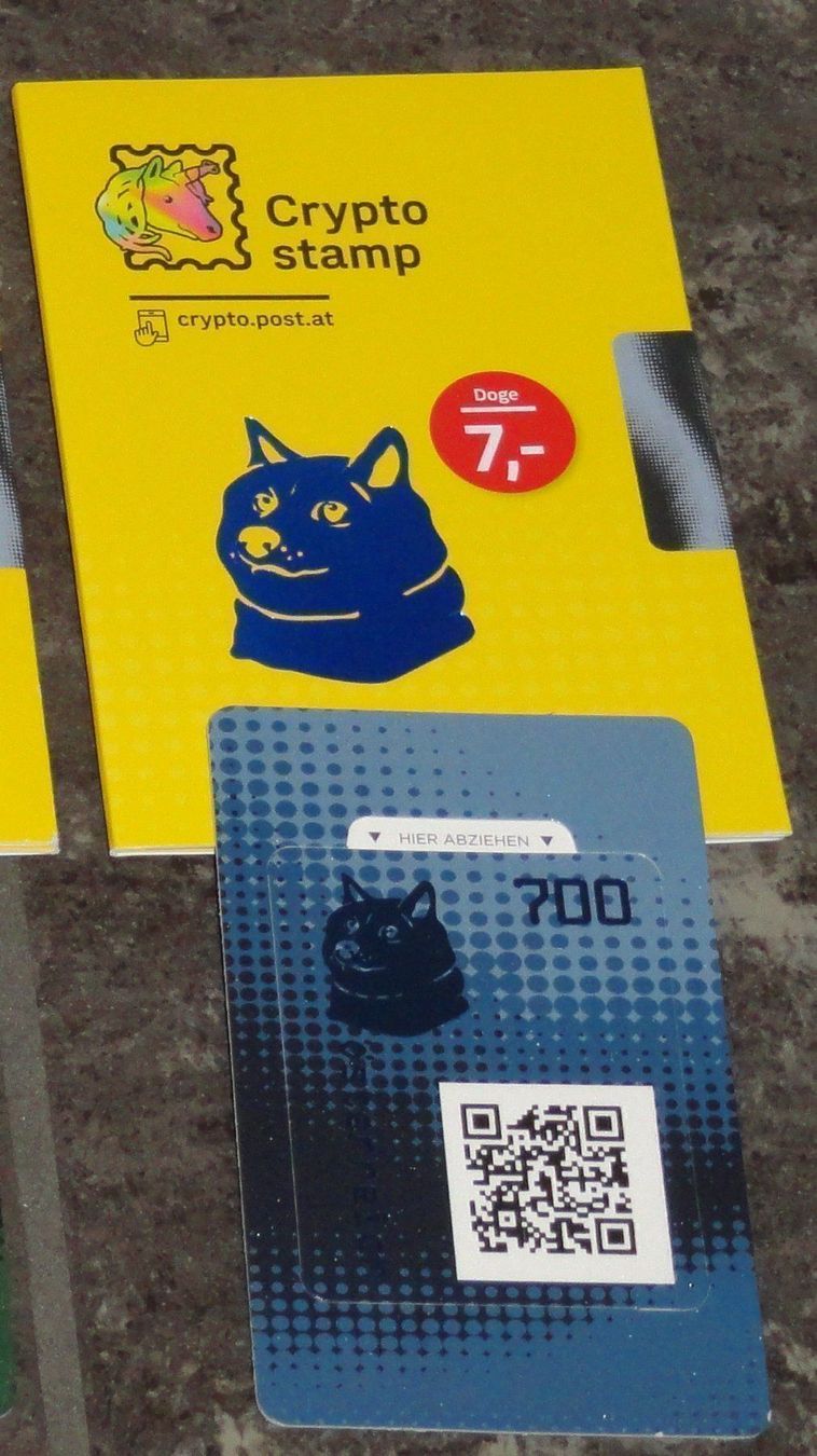 Tous les timbres: Crypto Stamp 2.0: DOGE IN BLAU – Neuf (Voir description) à Dagmersellen par dribbeldrago10 1