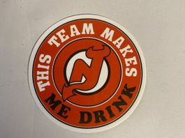 Sticker - New Jersey Devils - NHL - hockey sur glace